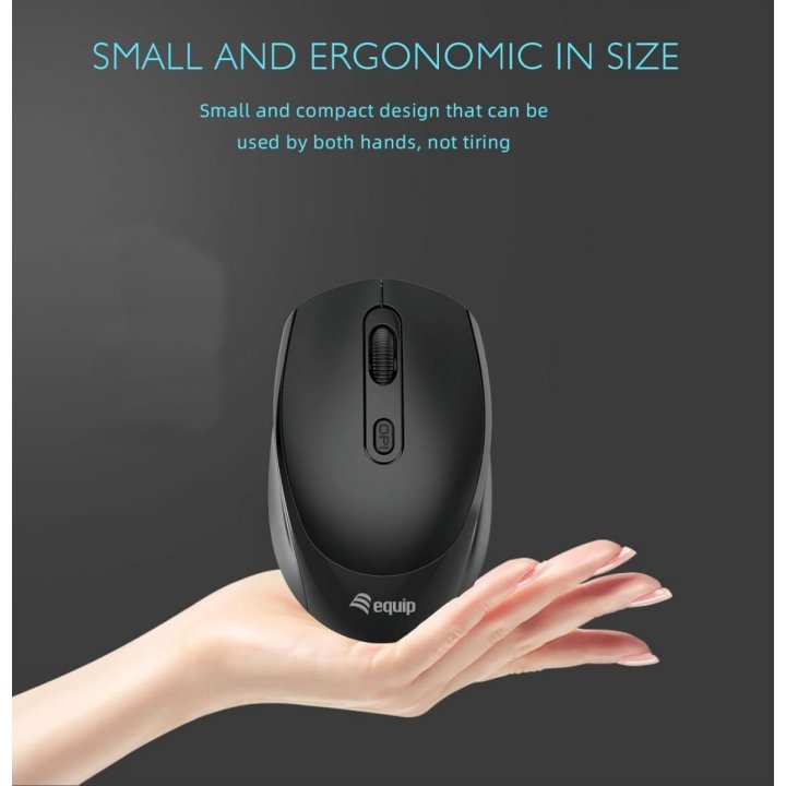 Mouse Equip Wireless 245122 1600dpi 4 Botones...