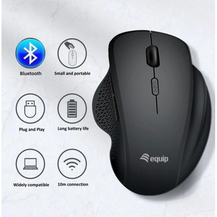 Mouse Equip Wireless 245121 1600dpi 6 Botones...