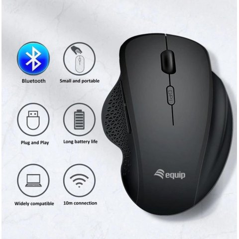 Mouse Equip Wireless 245121 1600dpi 6 Botones...