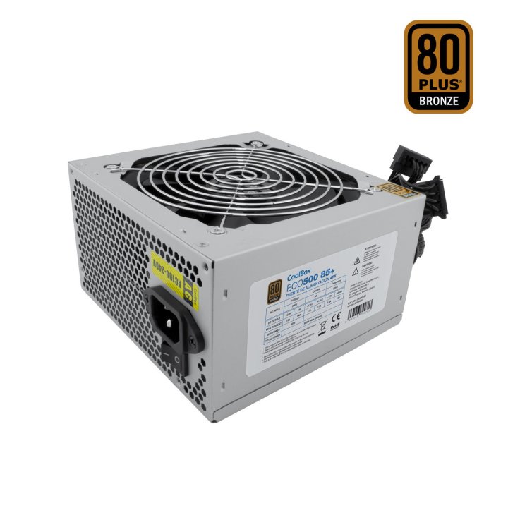 Fuente De Alimentacion Coolbox 300w Eco-500 85+ Potencia Max Con Certificación 80plus Bronze