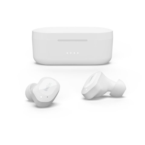 Auricular Intrauditivo Bluetooth Belkin Auc005btwh True Wireless Soundform Play Blanco