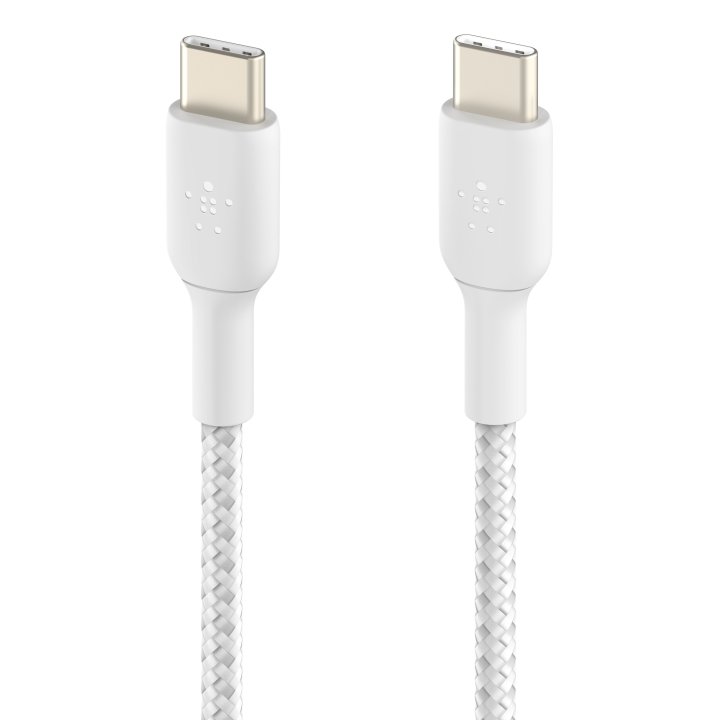 Cable Trenzado Belkin Cab004bt1mwh2pk Boost Charge Usb-c A Usb-c 1m Pack 2 Color Blanco
