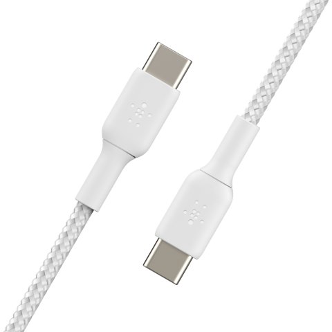 Cable Trenzado Belkin Cab004bt1mwh2pk Boost Charge Usb-c A Usb-c 1m Pack 2 Color Blanco