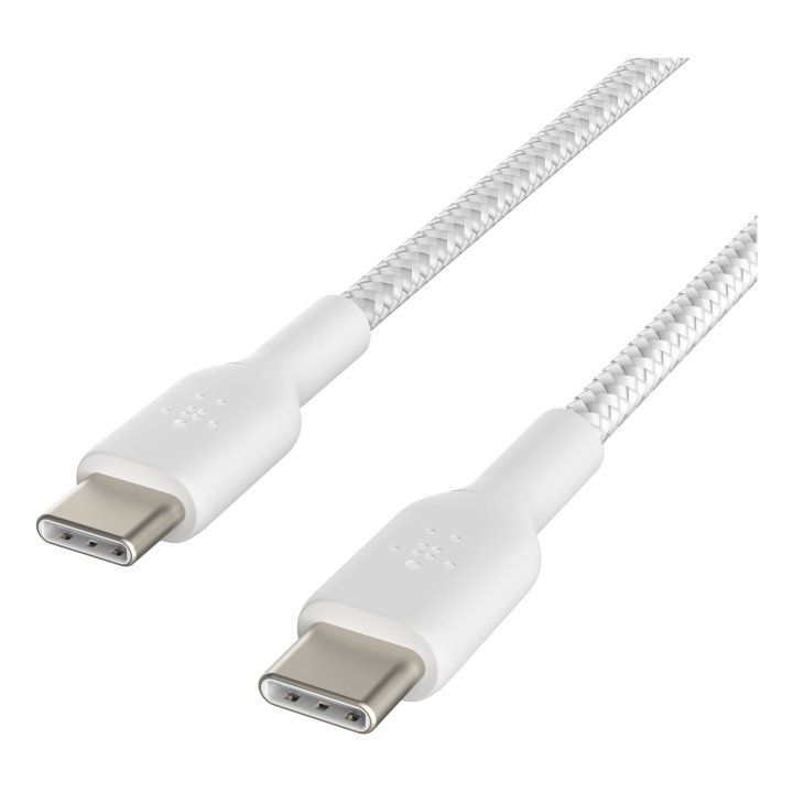Cable Trenzado Belkin Cab004bt1mwh2pk Boost Charge Usb-c A Usb-c 1m Pack 2 Color Blanco