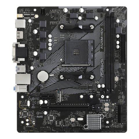 Pb Asrock A520m-hdv Skt Am4 Microatx Vga Dvi Hdmi 2xddr4  Usb3,2 1xm.2 