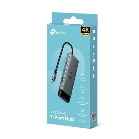 Docking Usb-c Tpl Uh7020c A 1xhdmi 4k 60hz 1xusb-c Pd 100w 2xusb-a 1xsd 1xmicrosd