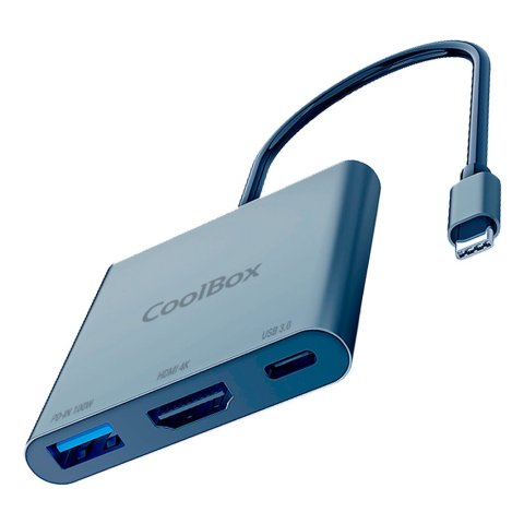 Docking Usb-c Coolbox Minidock C31 A 1xhdmi 4k 30hz  1xusb-c Pd 100w 1xusb-a
