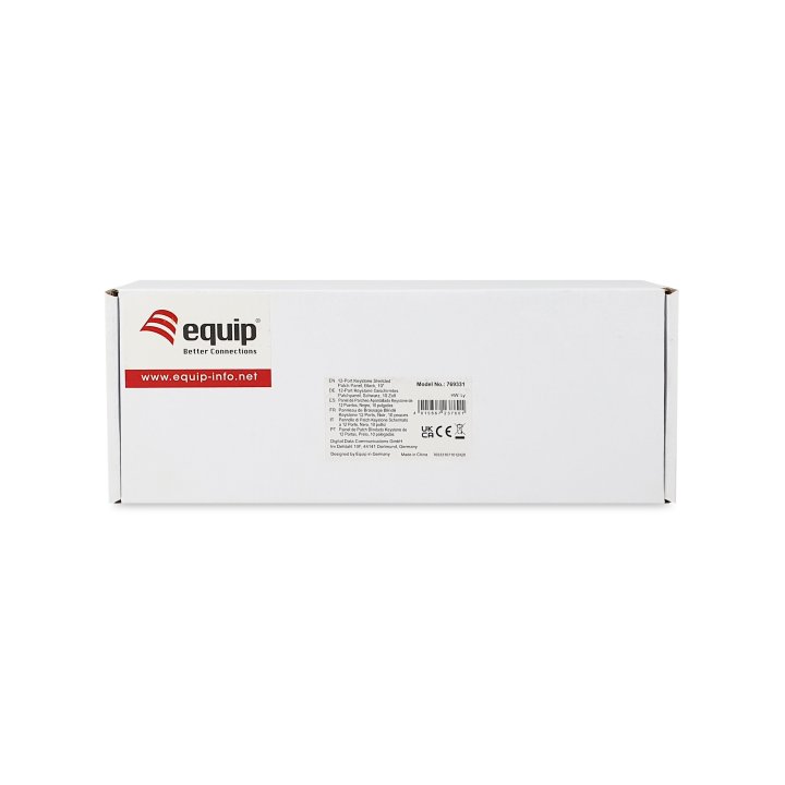 Patch Panel Vacio Cat.6 Apantallado 10" 12 Puertos Keystone 1u Ral9005
