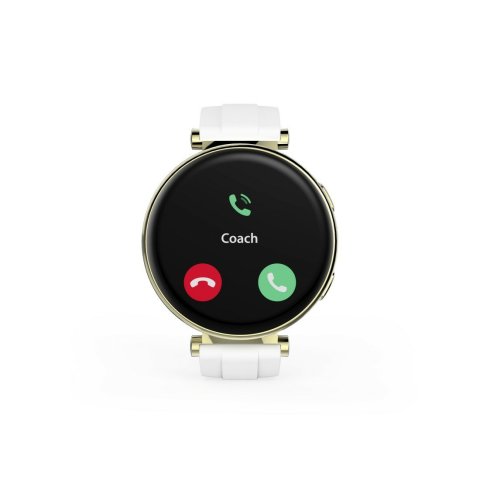 Smartwatch Hama 7000 Amoled 1.32" Ip68 3atm Manos Libres Diferentes Sensores Blanco Oro