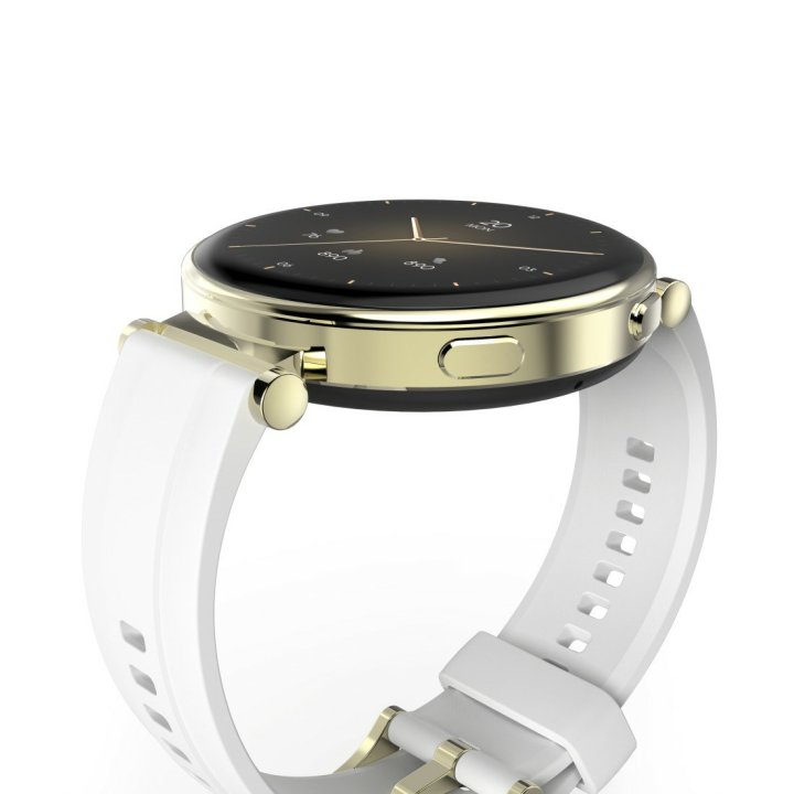 Smartwatch Hama 7000 Amoled 1.32" Ip68 3atm Manos Libres Diferentes Sensores Blanco Oro