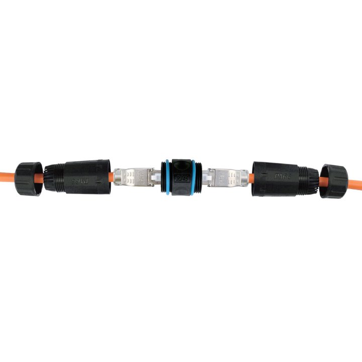 Adaptador Rj45 Cat.6a Hembra Hembra Exteriores Ip68 221172