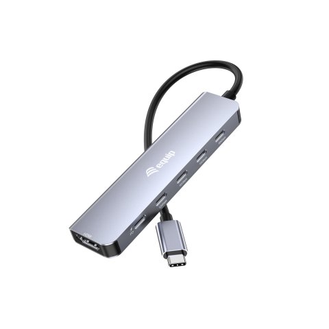 Docking Usb-c 6-en-1 Equip 133499 A 1xhdmi 4k 4xusb-c 10gbps  1xusb-c Pd 100w