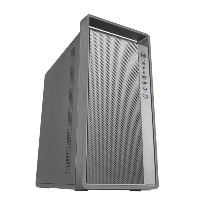 Caja Microatx Tacens 2fortisii Negra Frontal Mesh Gpu 235mm Asa De Transporte