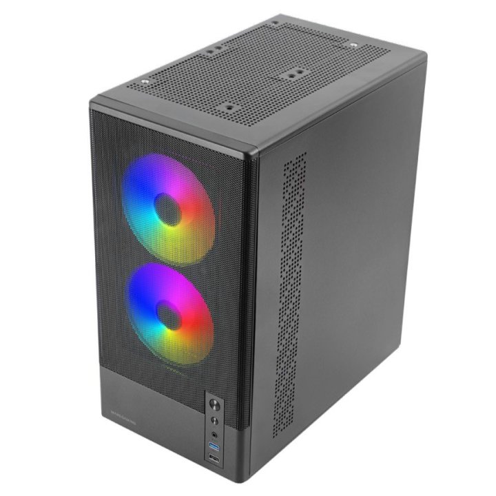 Caja Microatx Mars Gaming Mconyx Negra Lateral...