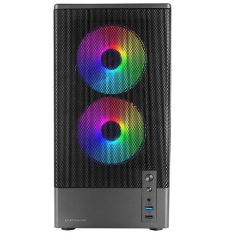 Caja Microatx Mars Gaming Mconyx Negra Lateral...