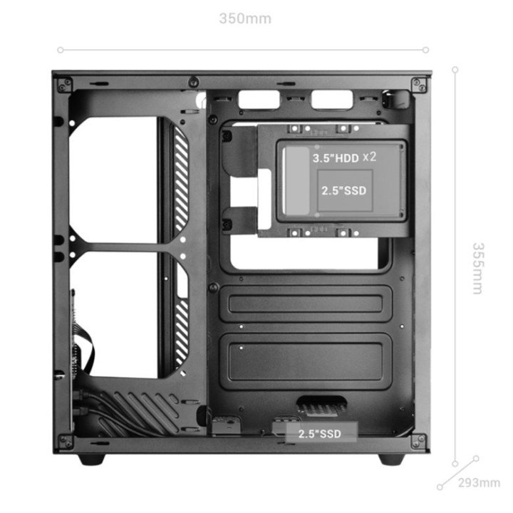 Caja Atx Cube Mars Gaming Mcinfiniolitew Blanca...
