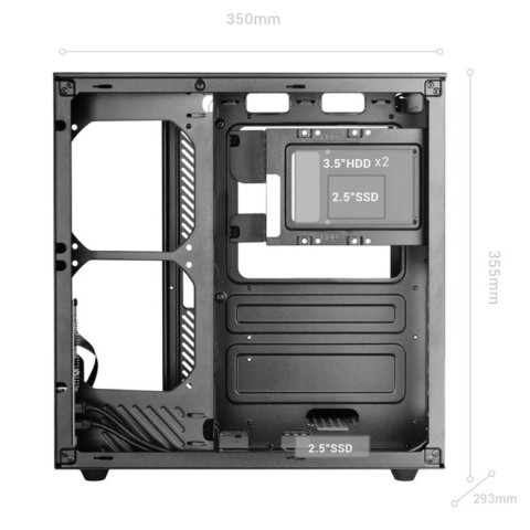 Caja Atx Cube Mars Gaming Mcinfiniolitew Blanca...