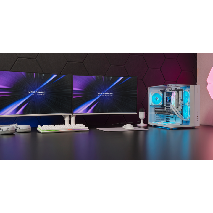 Caja Atx Cube Mars Gaming Mcinfiniolitew Blanca...