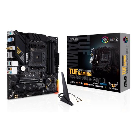 Pb Asus Tuf Gaming B550m-plus Am4 B550 4xddr4 Dual M.2 Hdmi Dp Wifi Aura