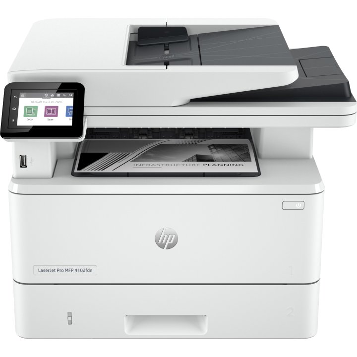 Multifuncion Laser Monocromo Hp Laserjet Pro 4102fdn 40ppm 350 Hojas Ethernet Duplex Adf