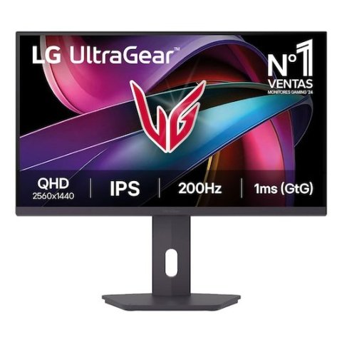 Monitor Gaming 27" Hdmi Displayport Lg Ultragear 27g610a-b Ips Qhd 200hz 1ms Pivotante Y Regulable