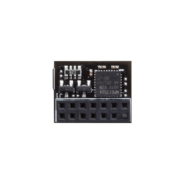 Modulo Tpm-spi Asus 14-1 Pin Chip Nuovoton Npct750 Compatible Tcg Familia 2.0 Rec 1.38