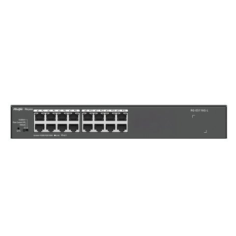 Switch No Gestionable Ruijie Rg-es116g-l 16xrj45 10 100 1000mbps Metalico Sobremesa   Rack