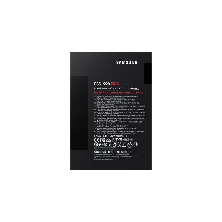 Disco M.2 Nvme 2tb Samsung 990pro Mz-v9p2t0cw  Pcie 4.0 Read 7450mb s Write 6900mb s
