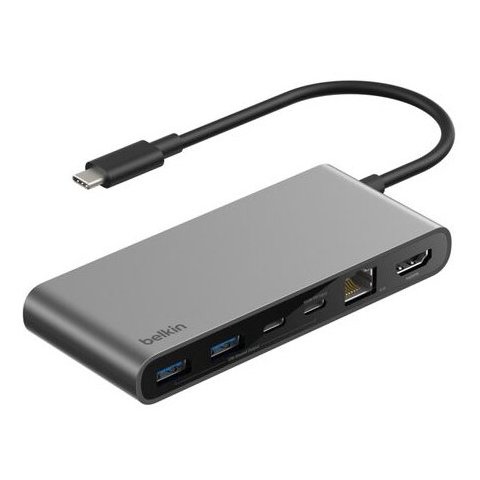Docking Usb-c Belkin Inc024hqsgy A 1xrj45 2.5gb 1xhdmi 2xusb-c Pd 100w 2xusb-a 1xsd 1xmicrosd