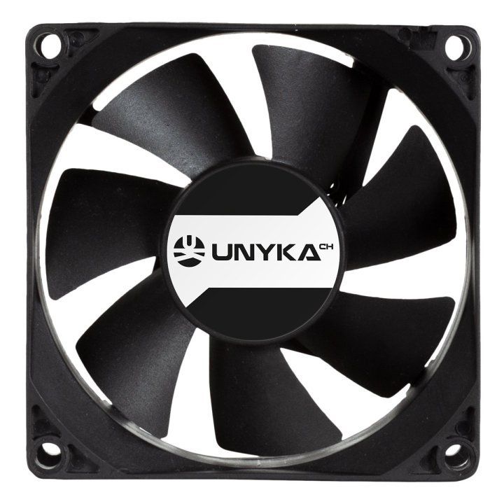 Ventilador Server Unyka 80mm 8025mm Doble Bola 4pin 80.80.25