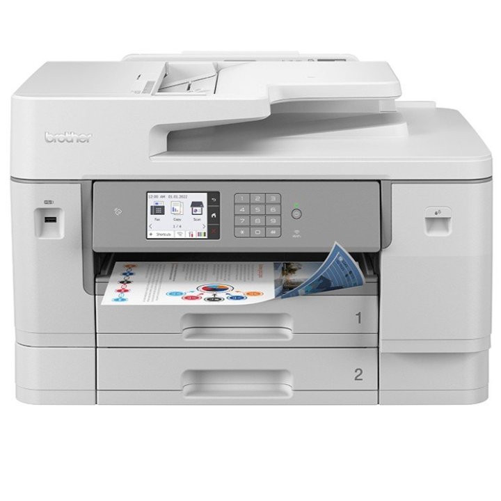 Multifuncion Inkjet Brother Mfc-j6955dw 30/30ppm A4/a3 Duplex Wifi Adf Doble Bandeja  Color Blanco