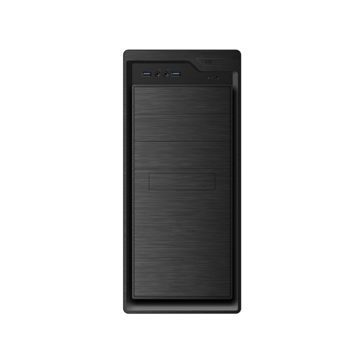 Caja Atx Semitorre Coolbox F800 3x5.25 1x3.5 5x3.5 Color Negro