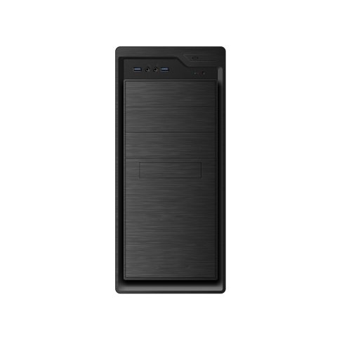 Caja Atx Semitorre Coolbox F800 3x5.25 1x3.5 5x3.5 Color Negro