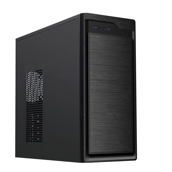 Caja Atx Semitorre Coolbox F800 3x5.25 1x3.5 5x3.5 Color Negro