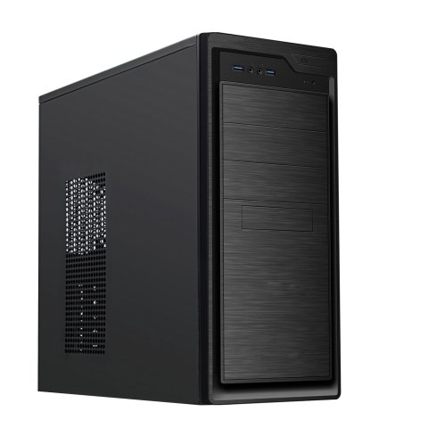 Caja Atx Semitorre Coolbox F800 3x5.25 1x3.5 5x3.5 Color Negro