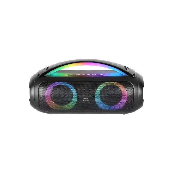 (km0) Altavoz Bluetooth Portable Mars Gaming Mspulsew Negro 50w Ultrabass Rgb Bat. 8h Bt Usb Aux Fm Microsd Cash30