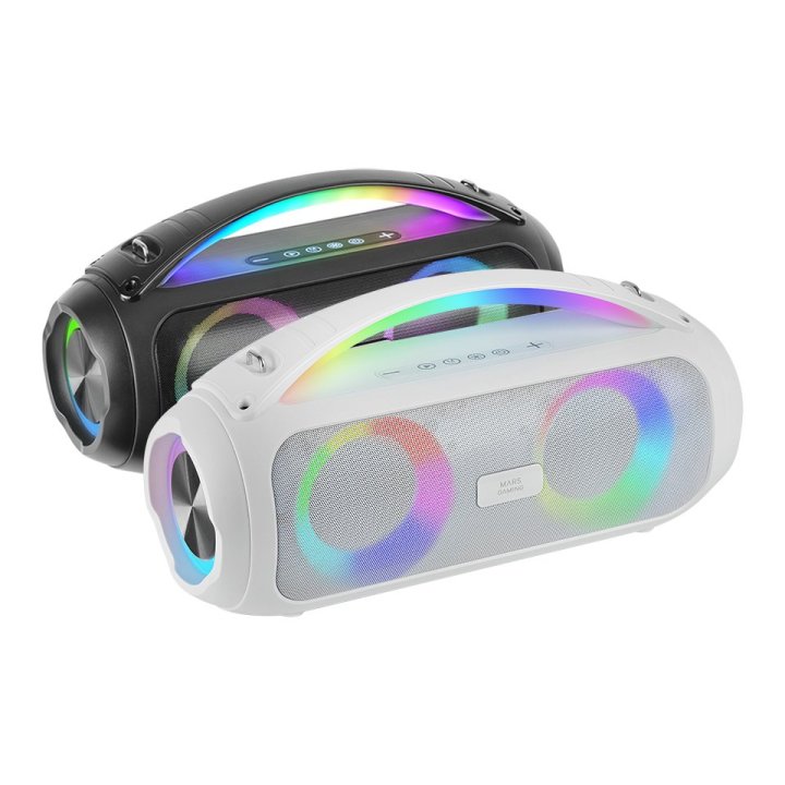 (km0) Altavoz Bluetooth Portable Mars Gaming Mspulsew Negro 50w Ultrabass Rgb Bat. 8h Bt Usb Aux Fm Microsd Cash30