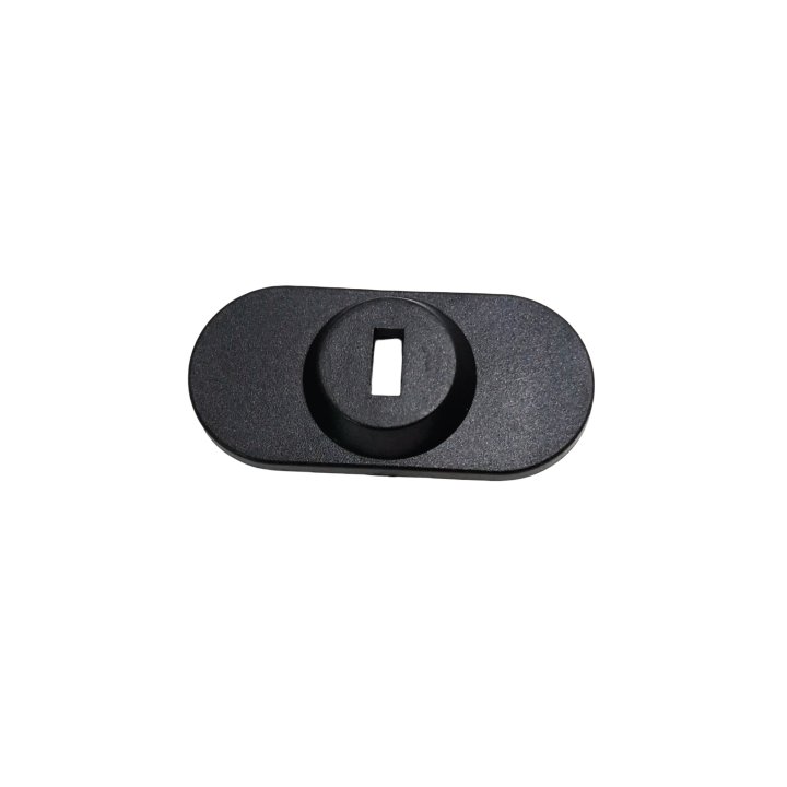 Placa De Seguridad Adhesiva 3m Conceptronic Lba02 Con Ranura Para Cable De Seguridad (3x7mm) Negro