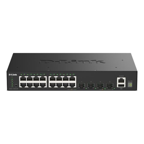 Switch Semigestionable D-link Stackable Dgs-1530-20 e 16p Giga + 4p 10g Sfp+