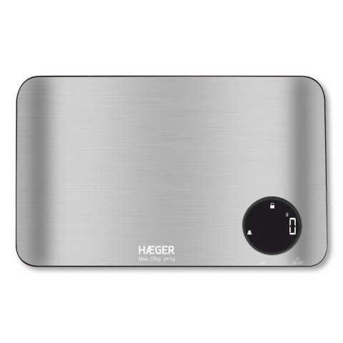 Bascula De Cocina Haeger Ks-dig.012a Acero Inoxidable Panel Digital Max 15kg 