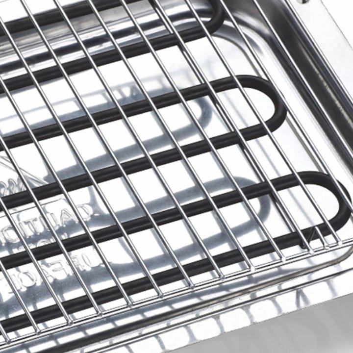 Parrilla Electrica Grillie 2000w Bandeja Y Parrilla De Acero Inoxidable Resistencia 3 Aros 