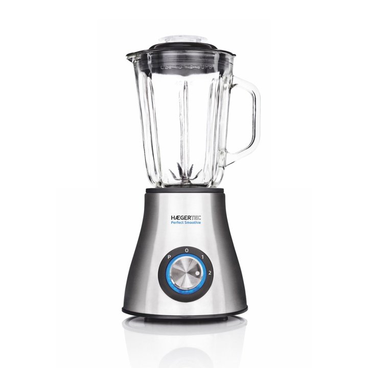 Batidora De Vaso Haeger Perfect Smoothie 600w Jarra De 1.5l 2 Velocidades Acero Inoxidable Pica Hielo