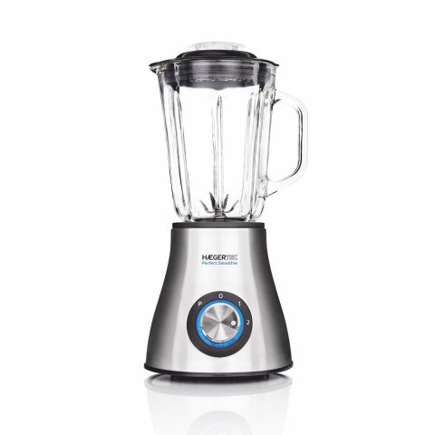 Batidora De Vaso Haeger Perfect Smoothie 600w Jarra De 1.5l 2 Velocidades Acero Inoxidable Pica Hielo