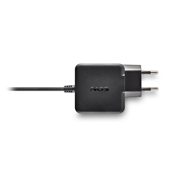 Cargador Usb Gan Ngs 45w Cable Usb-c Soldado 1.5m Pd Color Negro
