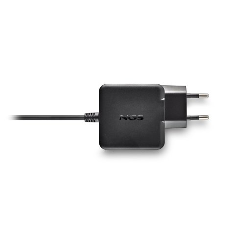 Cargador Usb Gan Ngs 45w Cable Usb-c Soldado 1.5m Pd Color Negro