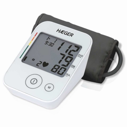 Tensiometro Haeger Digi Heart Automatico 60 Memorias Deteccion Arritmias Pantalla Bolsa Almacenaje 