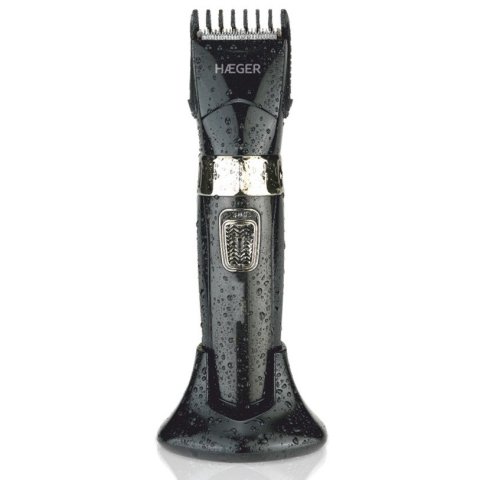 Cortapelos Haeger Precision 2 Recargablo Seco Y Mojado 2 Peines Ajustables Color Negro