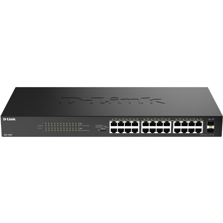 Switch No Gestionable D-link Dgs-1026p/e 24p Giga Poe+(240w)+2p Sfp
