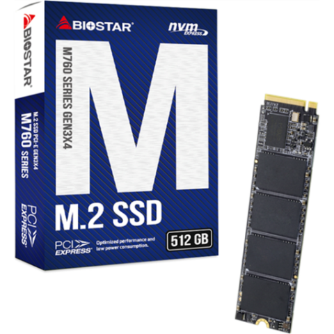 Disco M.2 Nvme 512gb Biostar M760 Sa122pmec5 2280 Read 2800mb/s Write 1200mb/s 