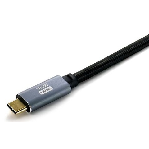 Cable Usb-c A Usb-c 3.2 Gen2 3m Equip 128359 Transferencia 10g 5a  4k 100w Color Negro